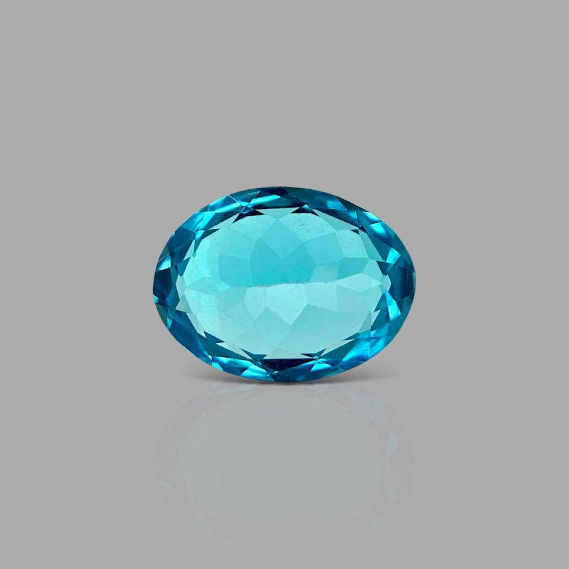 London Blue Topaz 14x10mm Faceted Oval AAA Grade Loose Gemstone - 158210