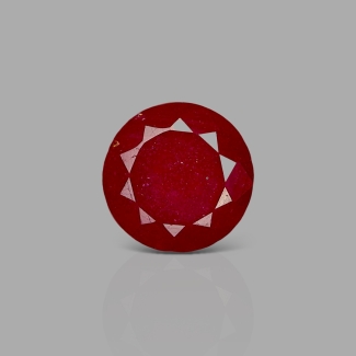 Ruby 11.16mm Faceted Round A+ Loose Gemstone - 182051