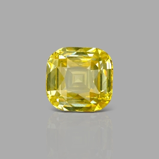 Yellow Sapphire 12.69x12.25x7.80mm Faceted Square Cushion AAA Loose Gemstone - GP-183013