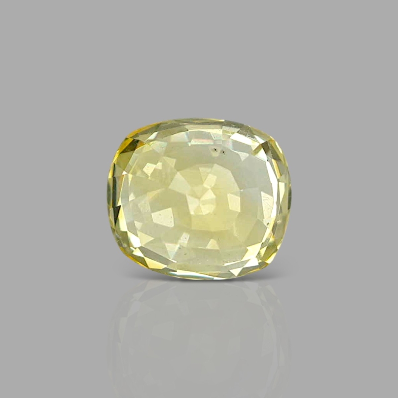 Yellow Sapphire 9.06x7.92x6.25mm Faceted Cushion AA+ Loose Gemstone - PK-183063