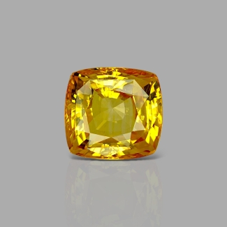 Yellow Sapphire 13.91x13.10x8mm Faceted Cushion AAA+ Loose Gemstone - LY-183296