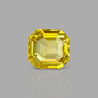 Yellow Sapphire 9.32x8.79x5.47mm Step Cut Octagon AAA+ Loose Gemstone - AE-183390