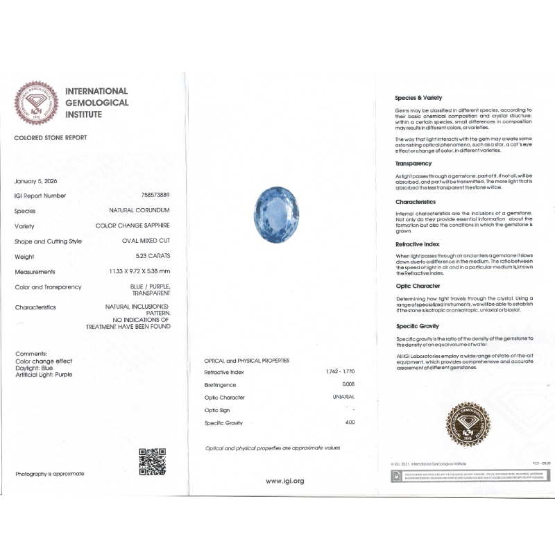 Blue Sapphire 11.33x9.73x5.38mm Faceted Oval AA Loose Gemstone - SH01A-183567