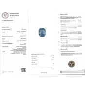 Blue Sapphire 10.72x8.90x5.34mm Step Cut Octagon AA Loose Gemstone - SH01B-183562