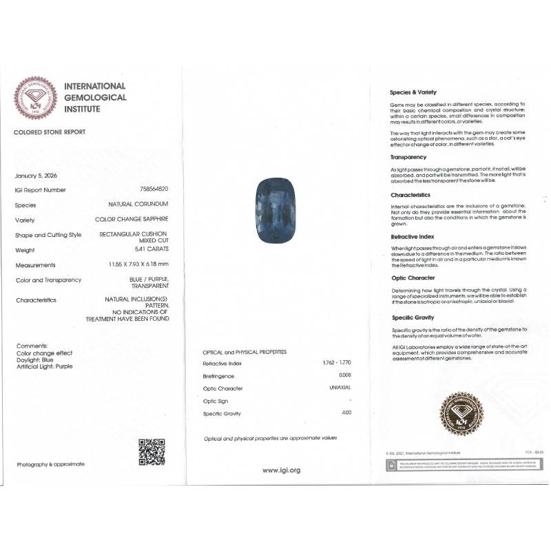 Blue Sapphire 11.55x7.93x6.18mm Faceted Cushion AAA Loose Gemstone - SH01E-183572