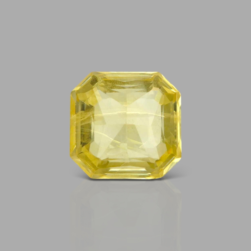 Yellow Sapphire 10.37x9.94x5.79mm Step Cut Octagon AA+ Loose Gemstone - SH01E-183569