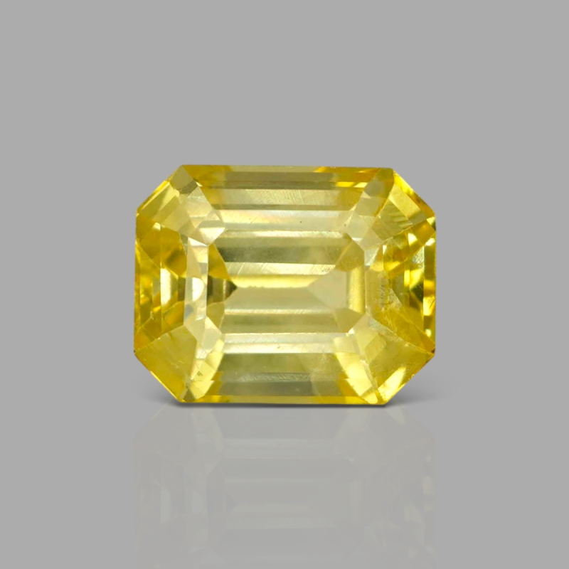 Yellow Sapphire 11.55X9.10X7.37mm Step Cut Octagon AA+ Loose Gemstone - SH01C-183540