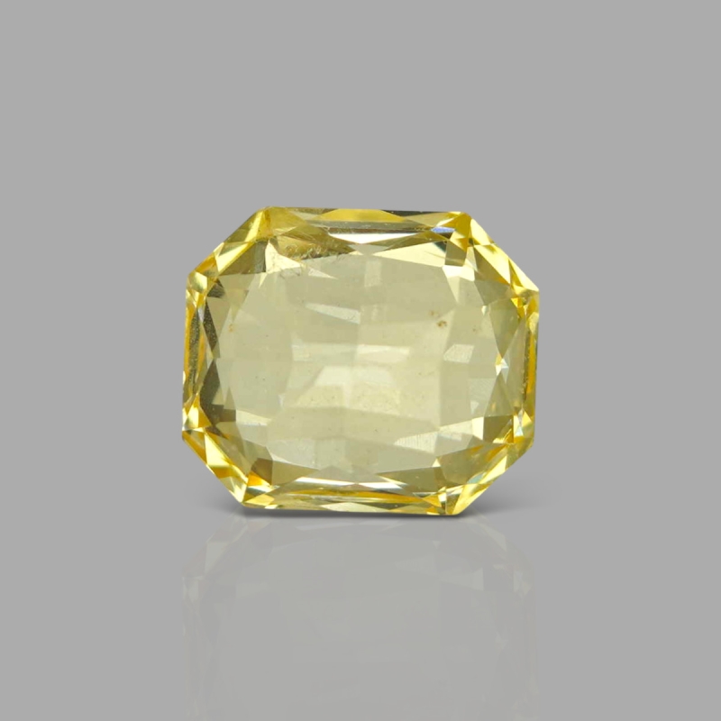 Yellow Sapphire 11.60X9.95X7.73mm Step Cut Octagon AAA Loose Gemstone - SH01B-183559