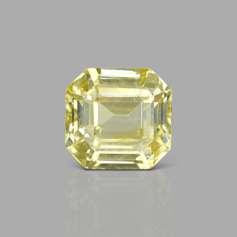 Yellow Sapphire 10.82X10.29X7.81mm Step Cut Octagon AA+ Loose Gemstone - SH01H-183553