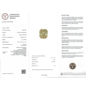 Yellow Sapphire 10.33x9.63x7.73mm Step Cut Octagon AA Loose Gemstone - SH01G-183543