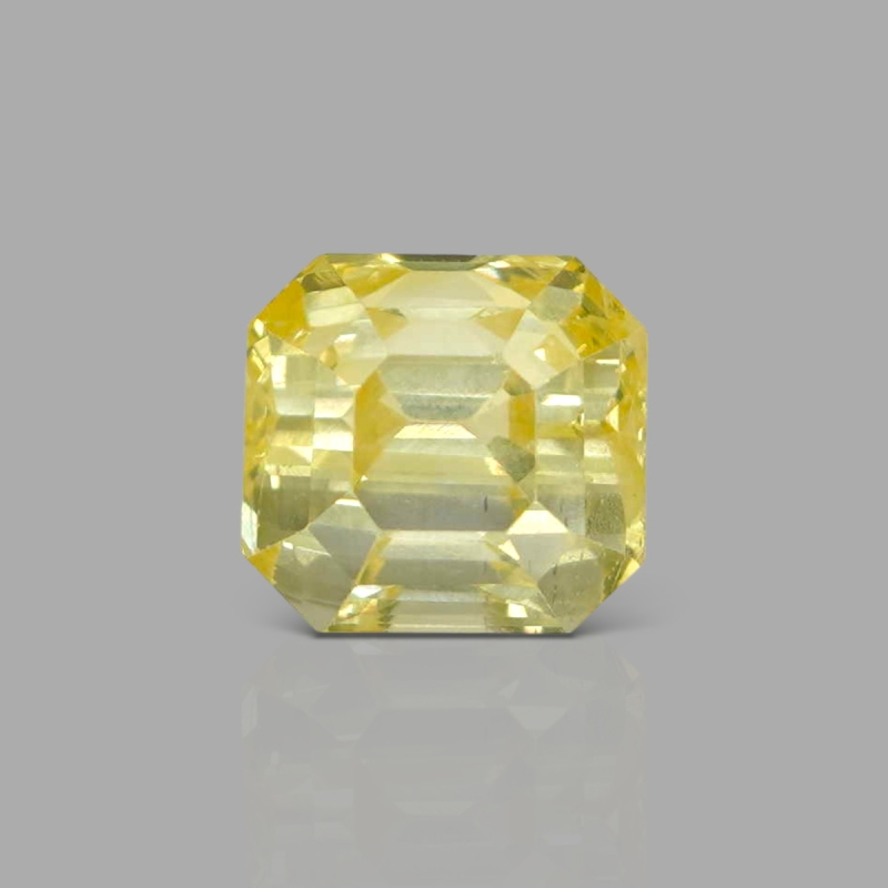 Yellow Sapphire 8.38x7.83x7.57mm Step Cut Octagon AA+ Loose Gemstone - SH01F-183573