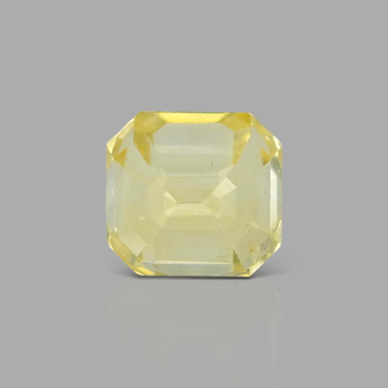 Yellow Sapphire 8.38x7.83x7.57mm Step Cut Octagon AA+ Loose Gemstone - SH01F-183573