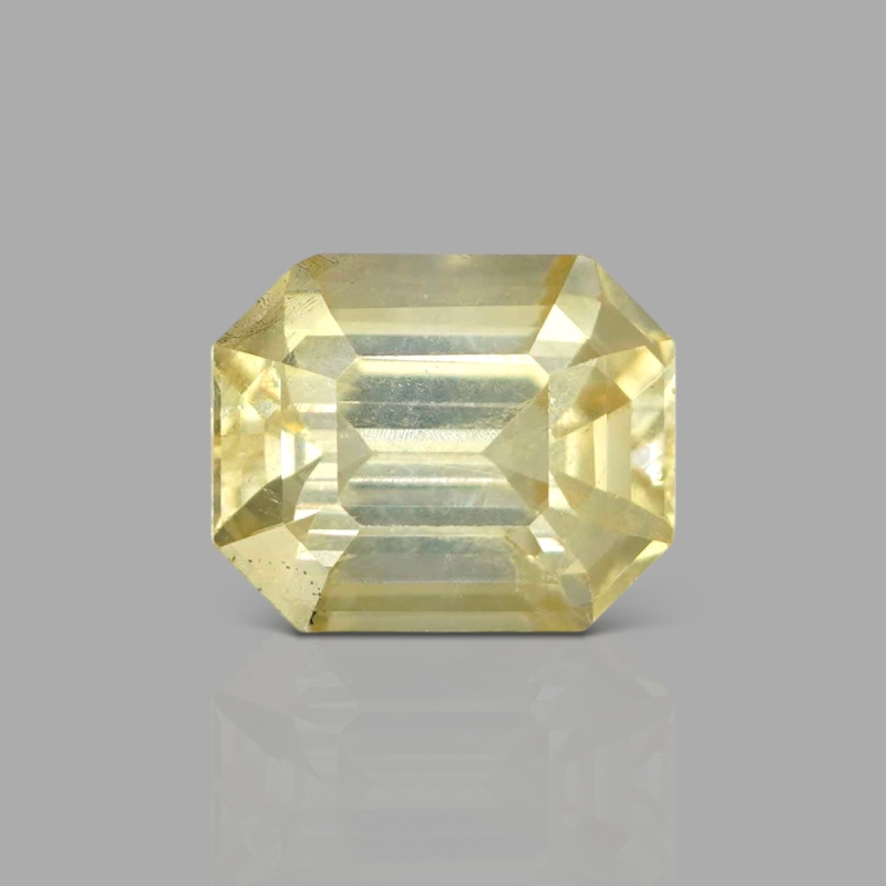 Yellow Sapphire 10.85x8.85x6.35mm Step Cut Octagon AA+ Loose Gemstone - SH01F-183574