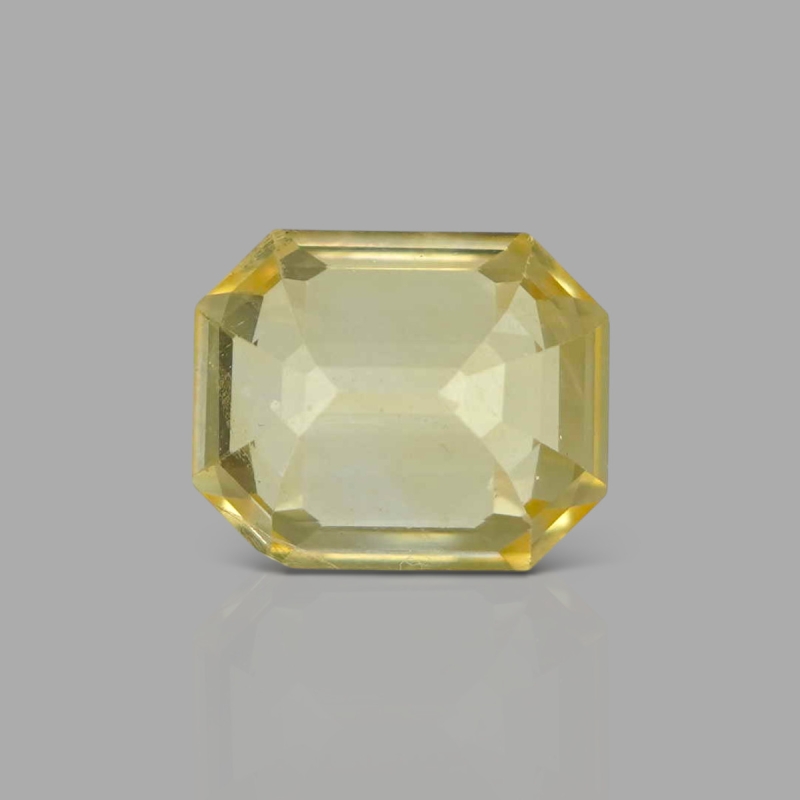 Yellow Sapphire 10.85x8.85x6.35mm Step Cut Octagon AA+ Loose Gemstone - SH01F-183574