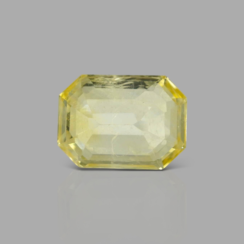 Yellow Sapphire 13.86x10.15x6.17mm Step Cut Octagon AA+ Loose Gemstone - SH01D-183536