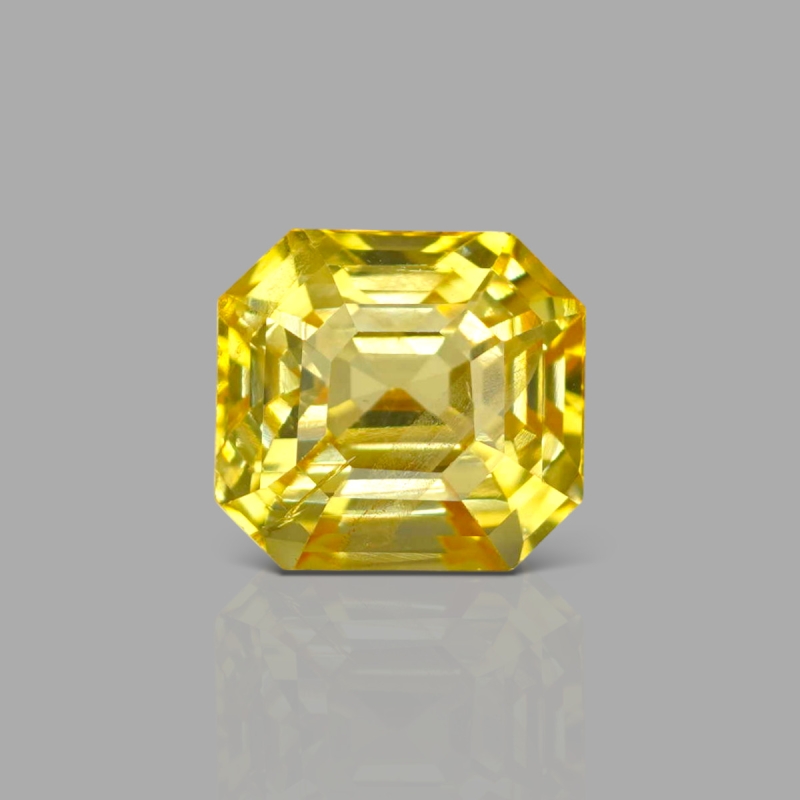 Yellow Sapphire 11.24x10.43x8.24mm Step Cut Octagon AAA Loose Gemstone - SH01E-183568