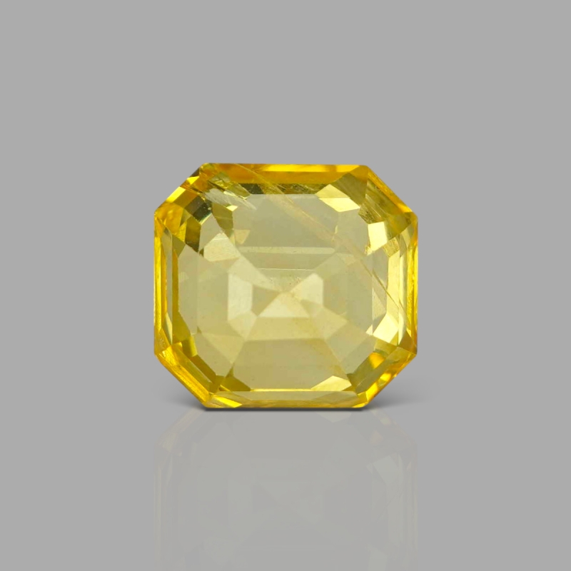 Yellow Sapphire 11.24x10.43x8.24mm Step Cut Octagon AAA Loose Gemstone - SH01E-183568