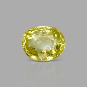 Yellow Sapphire 9.76x7.87x7.19mm Faceted Oval AA Loose Gemstone - SH04E-183672
