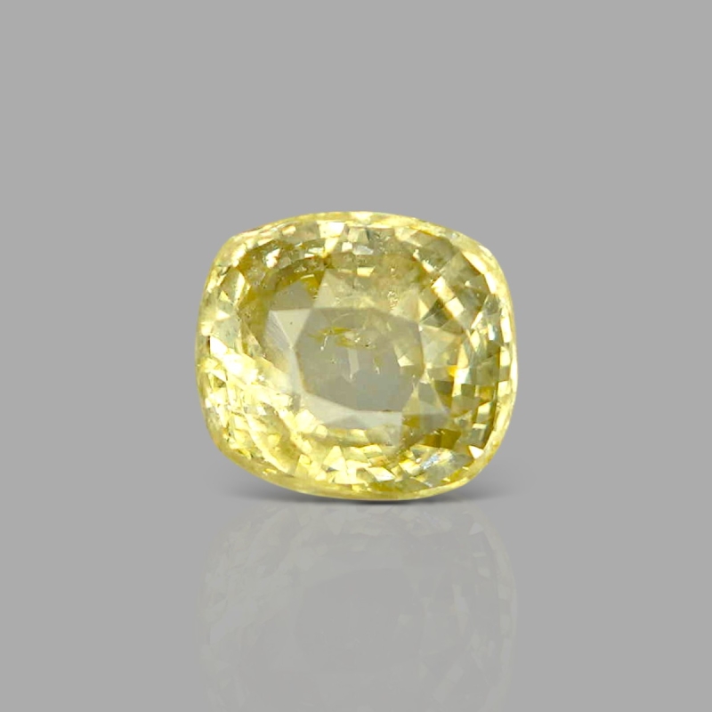 Yellow Sapphire 9.61x8.55x6.02mm Faceted Cushion A+ Loose Gemstone - SH04E-183674