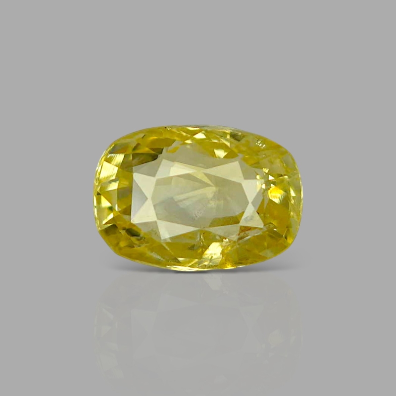 Yellow Sapphire 10.90x7.58x5.83mm Faceted Cushion AA Loose Gemstone - SH04D-183681