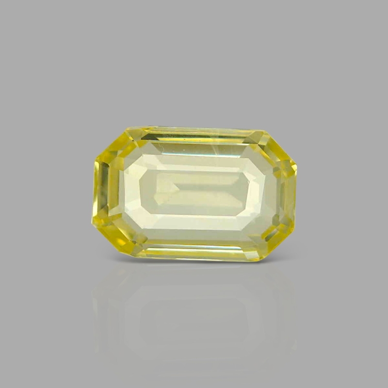 Yellow Sapphire 12.04x7.82x5.38mm Step Cut Octagon AA+ Loose Gemstone - SH04B-183667