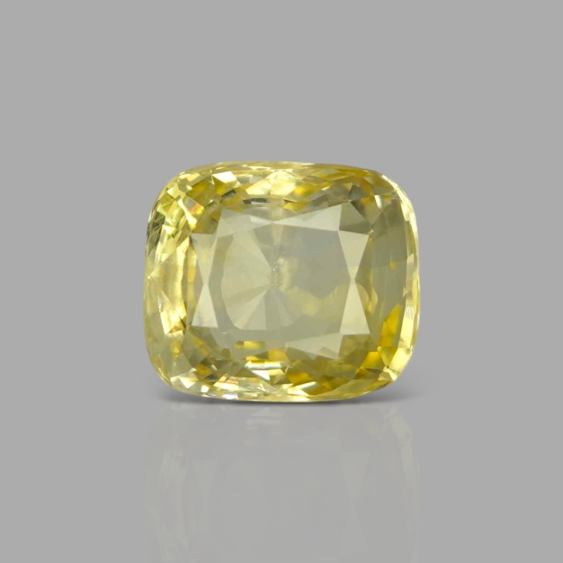 Yellow Sapphire 9.85x8.54x5.6mm Faceted Cushion AA Loose Gemstone - SH04A-183694