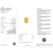 Yellow Sapphire 11.28x8.35x6.82mm Step Cut Octagon AAA Loose Gemstone - SA07E-183811