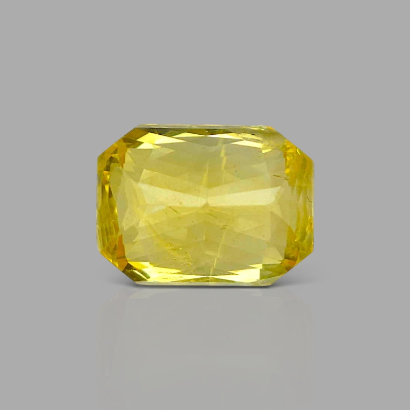 Yellow Sapphire 11.28x8.35x6.82mm Step Cut Octagon AAA Loose Gemstone - SA07E-183811