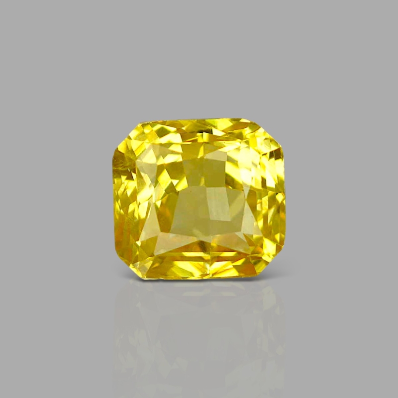 Yellow Sapphire 10.04x9.33x6.93mm Step Cut Octagon AAA Loose Gemstone - SA07C-183803