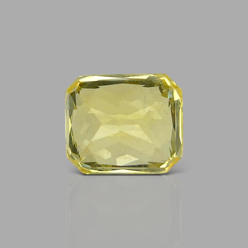 Yellow Sapphire 10.95x9.34x8.19mm Step Cut Octagon AAA Loose Gemstone - SA07C-183801