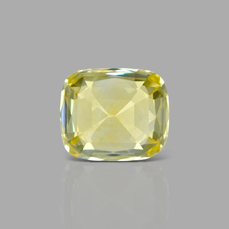 Yellow Sapphire 12.08x10.28x7.55mm Faceted Cushion AA+ Loose Gemstone - SA07D-183810