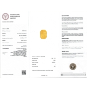 Yellow Sapphire 10.74x8.23x7.68mm Step Cut Octagon AAA Loose Gemstone - SA07E-183813