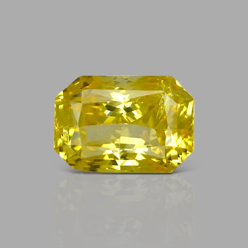 Yellow Sapphire 12.59x8.77x7.61mm Step Cut Octagon AAA Loose Gemstone - SA07C-183799