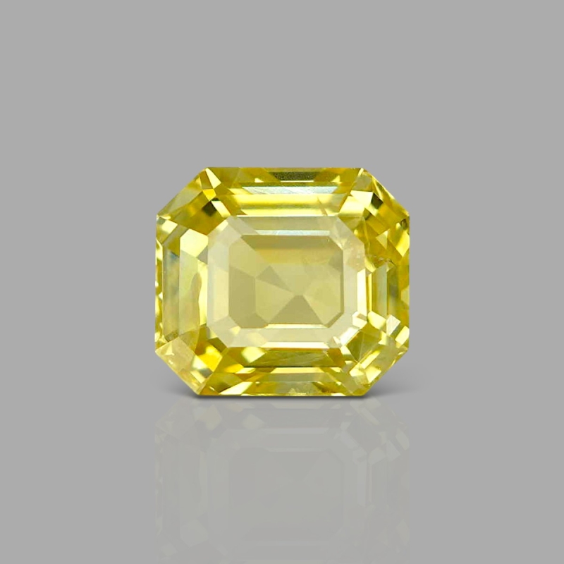 Yellow Sapphire 10.07x9.06x6.88mm Step Cut Octagon AAA Loose Gemstone - SA07C-183802