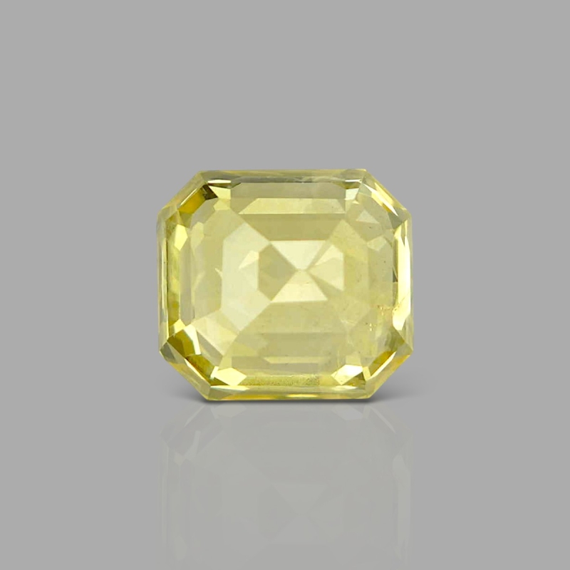 Yellow Sapphire 10.07x9.06x6.88mm Step Cut Octagon AAA Loose Gemstone - SA07C-183802