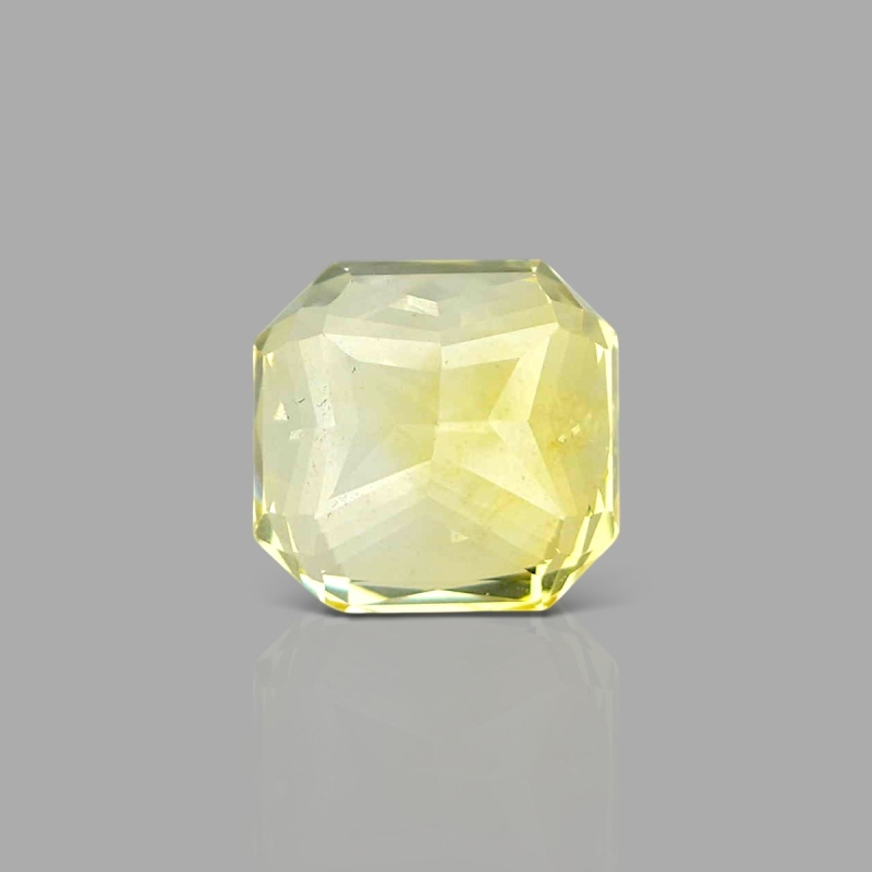 Yellow Sapphire 10.29x9.88x7.21mm Step Cut Octagon AA+ Loose Gemstone - SA07C-183806