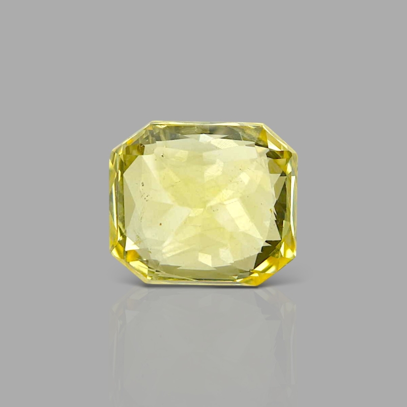 Yellow Sapphire 10.38x9.00x7.15mm Step Cut Octagon AA+ Loose Gemstone - SA07C-183807