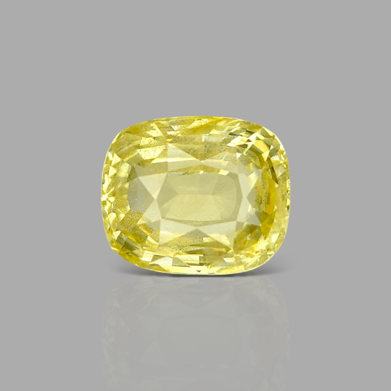 Yellow Sapphire 11.67x9.81x6.90mm Faceted Cushion AA Loose Gemstone - SA008-183817