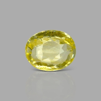 Yellow Sapphire 12.83x10.40x6.31mm Faceted Oval AA Loose Gemstone - SA008-183818