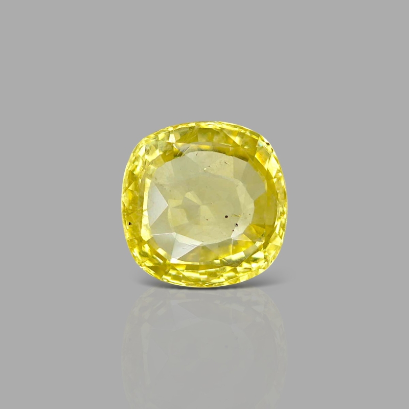 Yellow Sapphire 12.71x12.66x5.71mm Faceted Square Cushion AA Loose Gemstone - SA008-183820