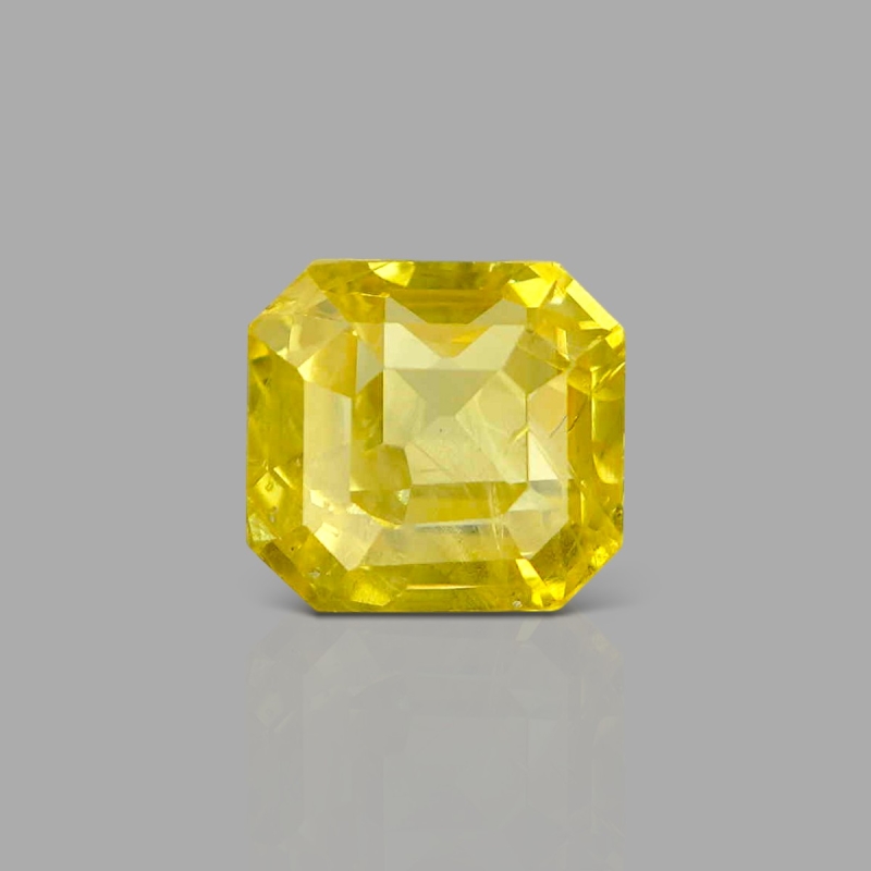 Yellow Sapphire 9.52x8.92x6.74mm Step Cut Octagon AA+ Loose Gemstone - SA009-183824