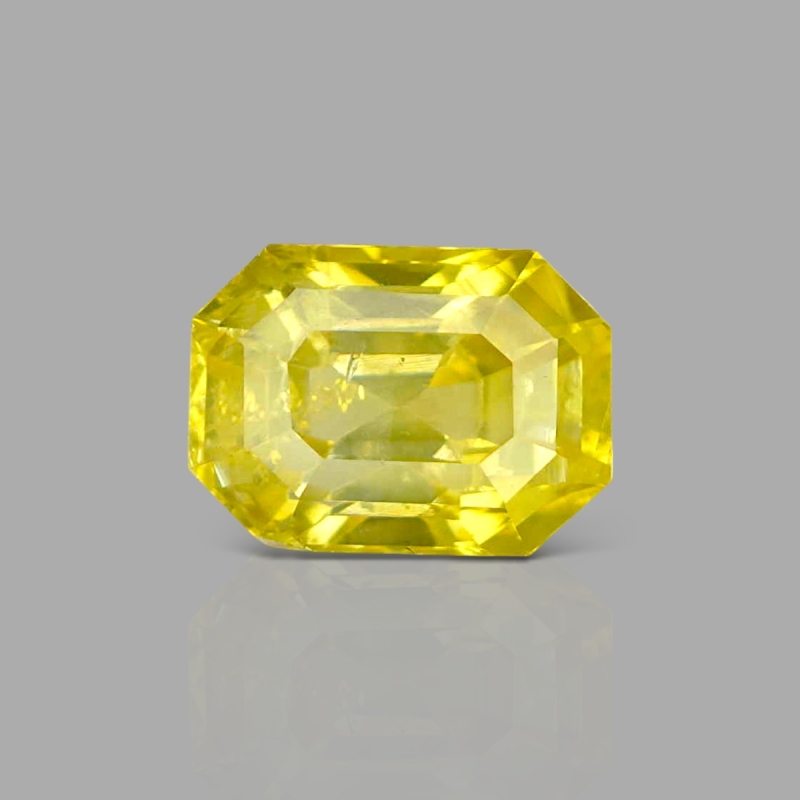 Yellow Sapphire 11.39x8.27x7.98mm Step Cut Octagon AA+ Loose Gemstone - SA009-183825