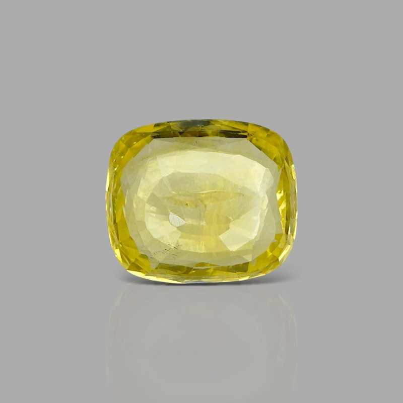 Yellow Sapphire 12.43x10.67x5.27mm Faceted Cushion AA Loose Gemstone - SA009-183826