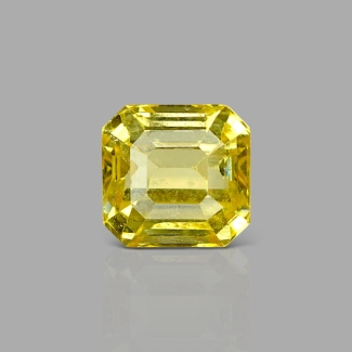 Yellow Sapphire 9.20x8.77x6.20mm Step Cut Octagon AAA Loose Gemstone - AE024-183219