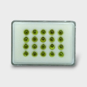 Peridot 7mm Smooth Heart AAA Cabochons Parcel - 182987