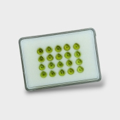 Peridot 7mm Smooth Heart AAA Cabochons Parcel - 182958