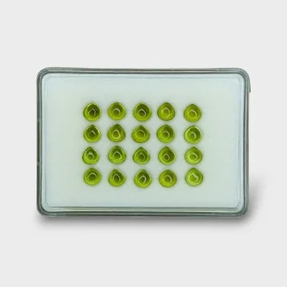 Peridot 7mm Smooth Heart AAA Cabochons Parcel - 182958