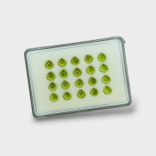 Peridot 7mm Smooth Heart AAA Cabochons Parcel - 182937