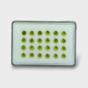 Peridot 6mm Smooth Heart AAA Cabochons Parcel - 182940