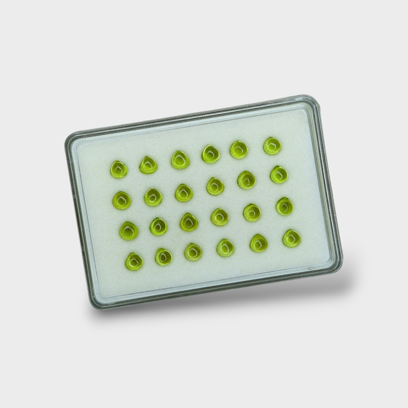 Peridot 6mm Smooth Heart AAA Cabochons Parcel - 182948